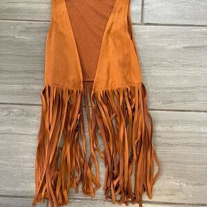 Fringed Brown Vest